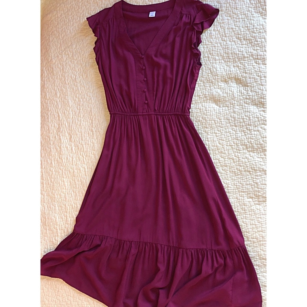 Long Burgundy Dress